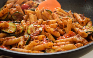 Pasta with Sun-Dried Tomato Pesto